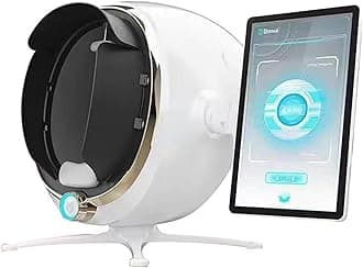 Skin Analysis Machine Professional Facial,Skin Analysis Machine,Facial Profesional Skin Detector,For Salons & Spas-Multilingual Support,13.3in-White
