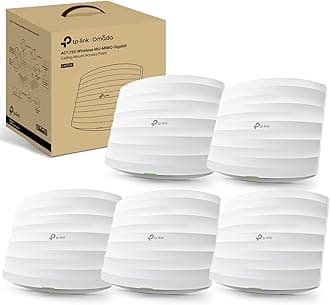 EAP245 (5-Pack) Omada AC1750 Gigabit Wireless Access Point Business WiFi Solution w/Mesh Support, Seamless Roaming & MU-MIMO PoE Powered SDN Integrated Cloud Access & Omada App