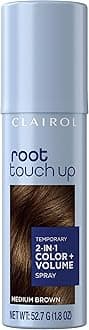 Root Touch-Up Color + Volume 2-in-1 Temporary Spray, Medium Brown Hair Color, Pack of 1