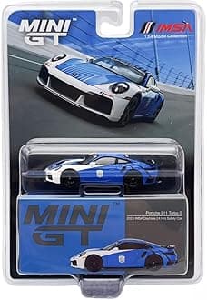 True Scale atures Car Compatible with Porsche 911 Turbo S Safety Car 2023 IMSA Daytona 24 Hrs 1/64 Diecast Car M 00735