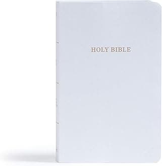 Holy Bible: King James Version, Gift and Award Bible, White Imitation Leather
