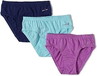 JockeySG01 Girl's Super Combed Cotton Panty with Ultrasoft Waistband (Pack of 3)