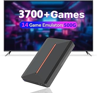 Retro Game Console with 500GB HDD, 3700+ Built-in Games, Launchbox System, 32 Emulator, Plug & Play, USB 3.0 Up to 6G/s
