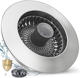 BAOLSLS 1 PCS (Silver) 3 in 1 Kitchen Sink Drain Strainer and Stopper Combo, with Pop Up Sink Strainer Basket, Anti-Clogging Sink Stopper for US Standard 3-1/2 Inch Drain 888 Silver