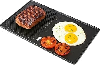 GFTIME 13191 Grill Griddle Plancha for Landmann EMAILLEE Triton 2 Bruleurs, BBQ Gas Grill Cast Iron Heat Plancha Plate Egg Chicken Frying Cooking Plate
