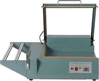 Heat Shrink Wrap Sealing Machine, 1000W L-Bar Sealer Cutter Packing Machine, Shrink Wrap Sealing Machine, Commercial POF Film Sealer Cutter Machine for Households Retail Industrial Sealing