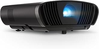 ViewSonic X100-4K 4K UHD Projector with 1200 ANSI Lumens, Harman Kardon Speakers, HDMI, USB, 125% Rec 709, and Frame Interpolation Technology for Home Theater
