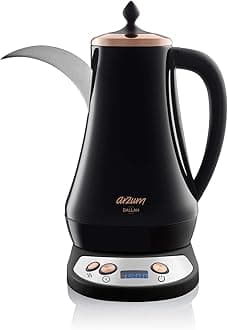 AR3070 Dallah Arabic Coffee Maker, Plastic, 1300 W, 1.3 liters, Black
