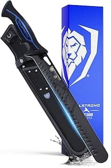 Slicing Knife 12”-Night Shark Series High Carbon Steel-Titanium Coated Blade - Filet Knife for Fish, Cheese, Bread- Polypropylene Handle Professional-w/Sheath-NSF Certified