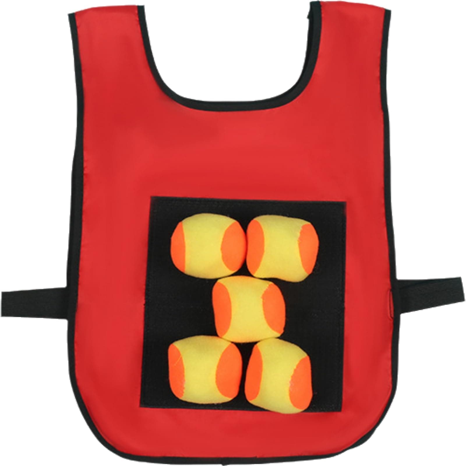 Tazweeq Dodgeball Game Set, Game Vests Set with 5 Cotton Balls Throwing - Child Interaction Playground Games Toy for Indoor Outdoor