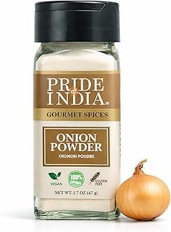 Onion Fine Ground – Gourmet Spice for Cooking – Pantry Essential – Adds Flavor to Sauces/Dips/Rubs/Marinades – Easy to Use – 1.7 oz. Small Dual Sifter Jar