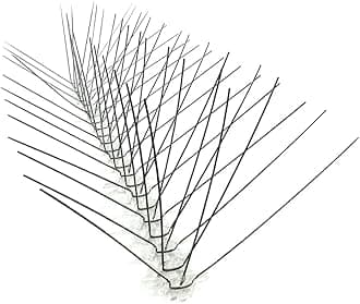 Bird-X STS-24 Regular Width 6-inch Stainless Steel Bird Spikes, Metal Roof Guard Pigeon Prevention, Rodent Deterrent, Animal and Pest Control Supplies, 24 feet
