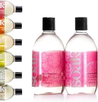 Soak Laundry Soap – 2 Pack Shop & Share | No Rinse, Plant Derived Hand Wash Detergent - 375 ml / 12 fl. oz, 75+ Washes (Celebration)
