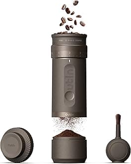 Fino Portable Electric Coffee Grinder,Adjustable Coffee Bean Grinder with 28 Precise Grind Setting,One-Button Burr Coffee Grinder with Fast‑Charge Battery, Auto‑Stop & Clog‑Protection
