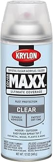 KrylonK09116000 COVERMAXX Spray Paint, Gloss Crystal Clear Acrylic, 11 Ounce