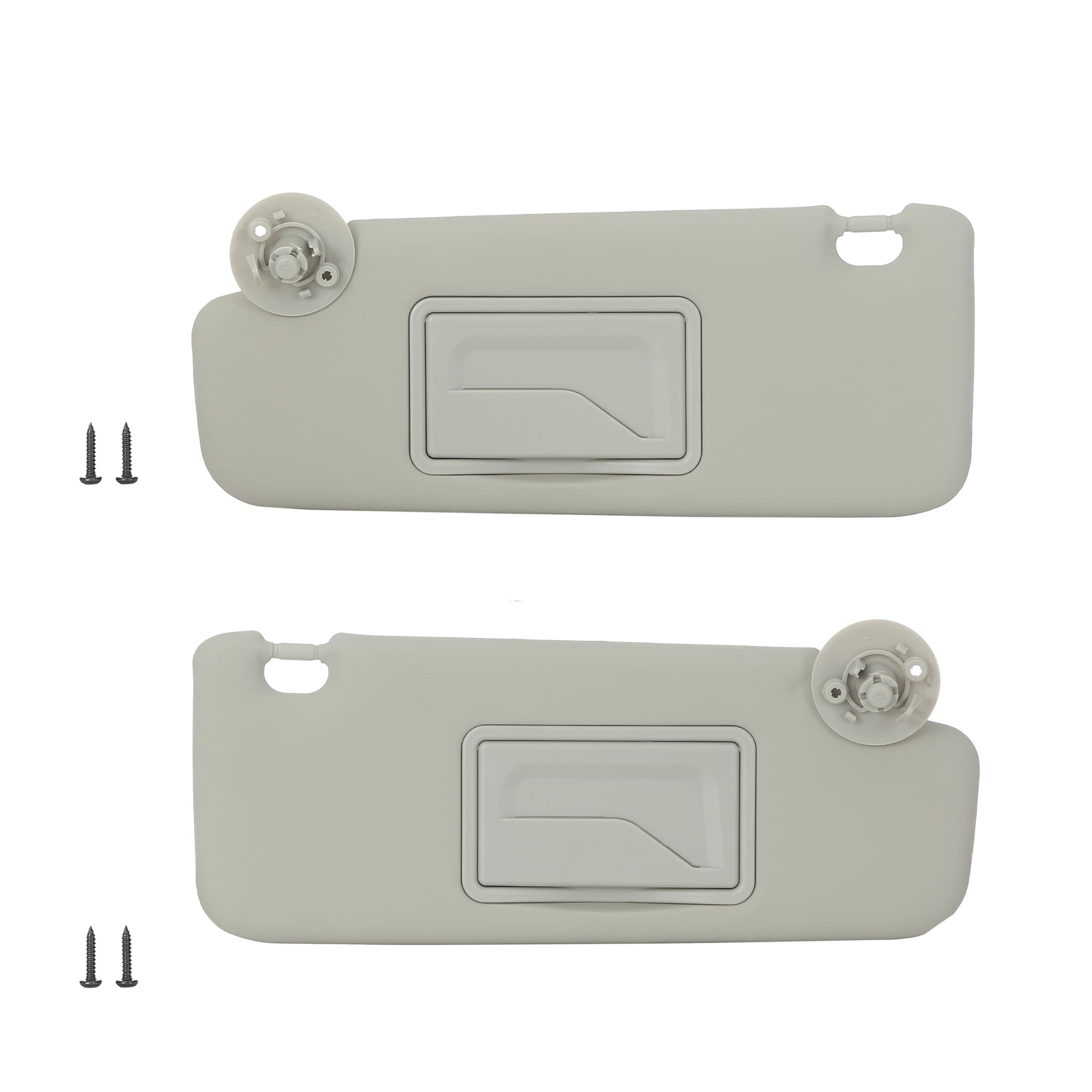 Driver Left & Passenger Right Side Sun Visor Compatible with Chevy Sonic 2012-2019 Spark 2013-2016 Replace ‎42478247, 95054956, 95327503, 95473604 (Gray, a Pair)