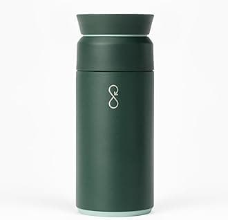 Ocean Bottle Brew Flask With 360º Leak Proof Lid Eco-Friendly Bottle Forest Green - 350ml