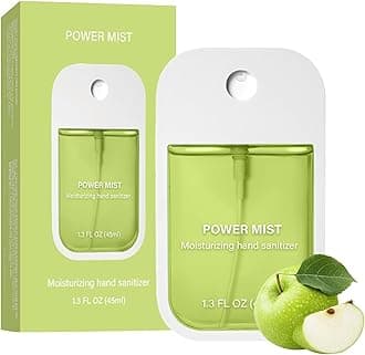 Power Mist Hydrating Hand Sanitizer Spray, Portable Travel-Size Hand Sanitizer Spray, 500-Sprays Each，Suitable for Both Adults and Children (Green Fruit)