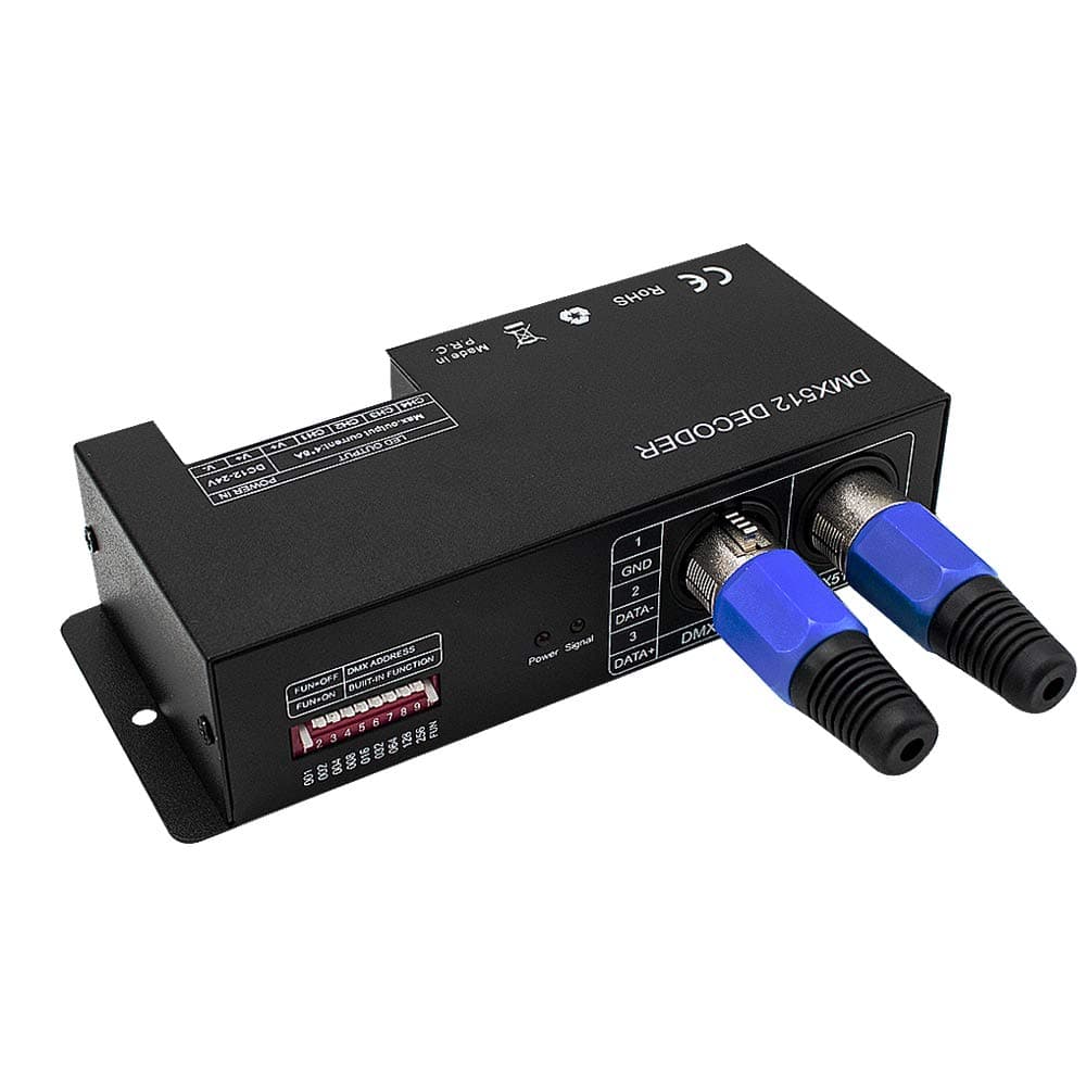 High Power Dmx Led Controller Led DMX 512 Decoder Dimmer Driver DC12V-24V for led rgb strip or lights (4 Channel)
