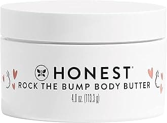 The Honest Company Honest Mama Rock The Bump Body Butter | Moisturizing Stretch Mark Cream | Shea Butter, Avocado Oil, Vitamin E | Hypoallergenic + Dermatologist Tested | 4 oz