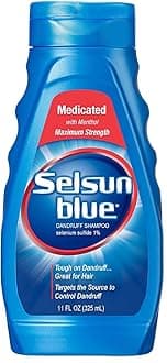 Selsun Blue Dandruff Shampoo - Medicated 11 Fl oz Squeeze Bottle (Pack of 3)