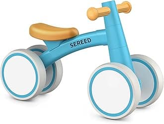 SEREED Baby Balance Bike for 1 Year Old Boys Girls 12-24 Month Toddler Balance Bike, 4 Wheels Toddler First Bike, First Birthday Gifts