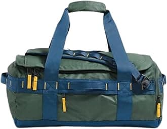 THE NORTH FACE Base Camp Voyager Duffel—42L - PFAS Free, Duck Green/Shady Blue, One Size