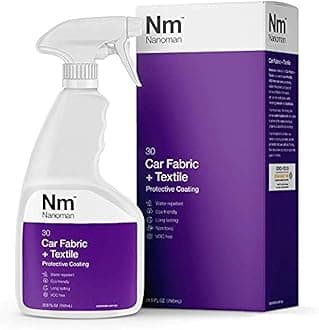 Nano-Technology Car Fabric & Upholstery Care (750ML) Hydrophobic Waterproof Protector and Stain Guard for Auto Interior Fabrics, Seats, Carpets and Floor Mats.