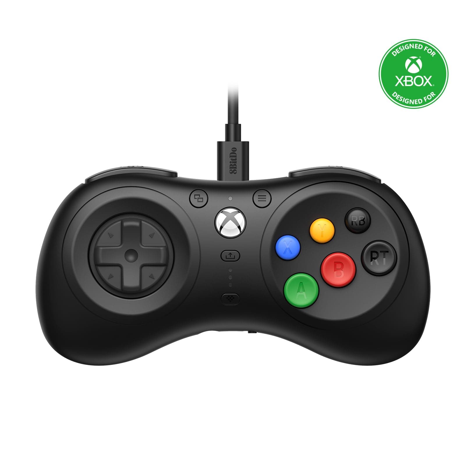 8Bitdo M30 Wired Controller for Xbox Series X|S, Xbox One, and Windows with 6-Button Layout - Officially Licensed