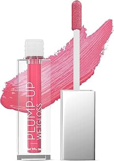 Plump-Up Wet Lightweight Lip Gloss With High Shine Glossy Finish For Fuller And Plump Lips | Shade- Spunky Pink, 2Ml|
