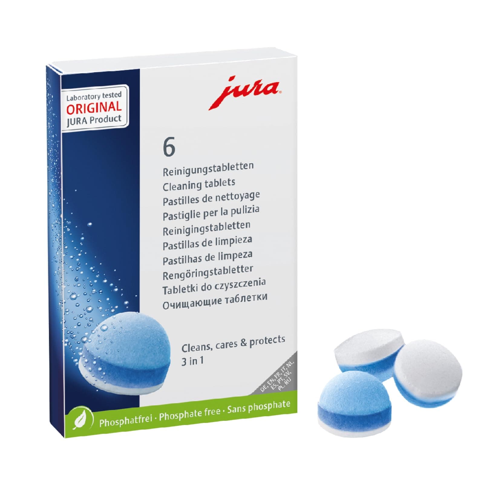 Jura 3-phase-cleaning tablets - 6 pcs