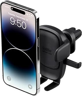 Easy One Touch 6 Air Vent Car Phone Mount - Universal Cell Phone Holder for iPhone, Google, Samsung, Moto, Huawei, Nokia, LG, and All Other Smartphones
