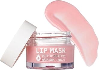 Ruby Kisses Intensive Lip Mask, Ultra Hydrating Overnight & Day Use, Jojoba Oil & Shea Butter Enriched for Nourished Lips, Antioxidant Formula for Protect & Soften