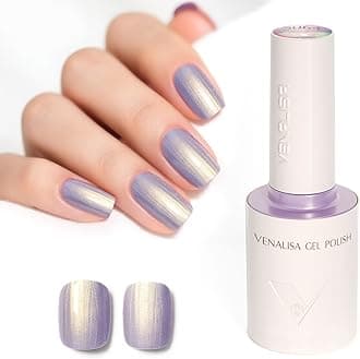 VENALISA Mermaid Purple Gold Glitter Gel Nail Polish 1 Pcs 10ML Soak Off Salon Manicure DIY at Home Nail Art For Girls Women