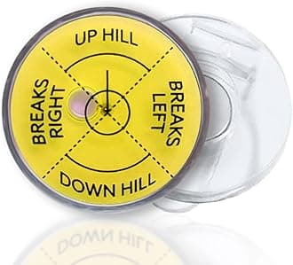 Golf Green Reader Level Ball Marker with High Precision Putting Green Reading Aid | Level Head Golf Marker With Bubble Level Golf Secret Santa| True Aim Ball Marker