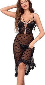 Lingerie Set for Women 2 Piece Bra and Panty Sets Lace Sheer Lingerie Dress Panty and Bar Set Underwear