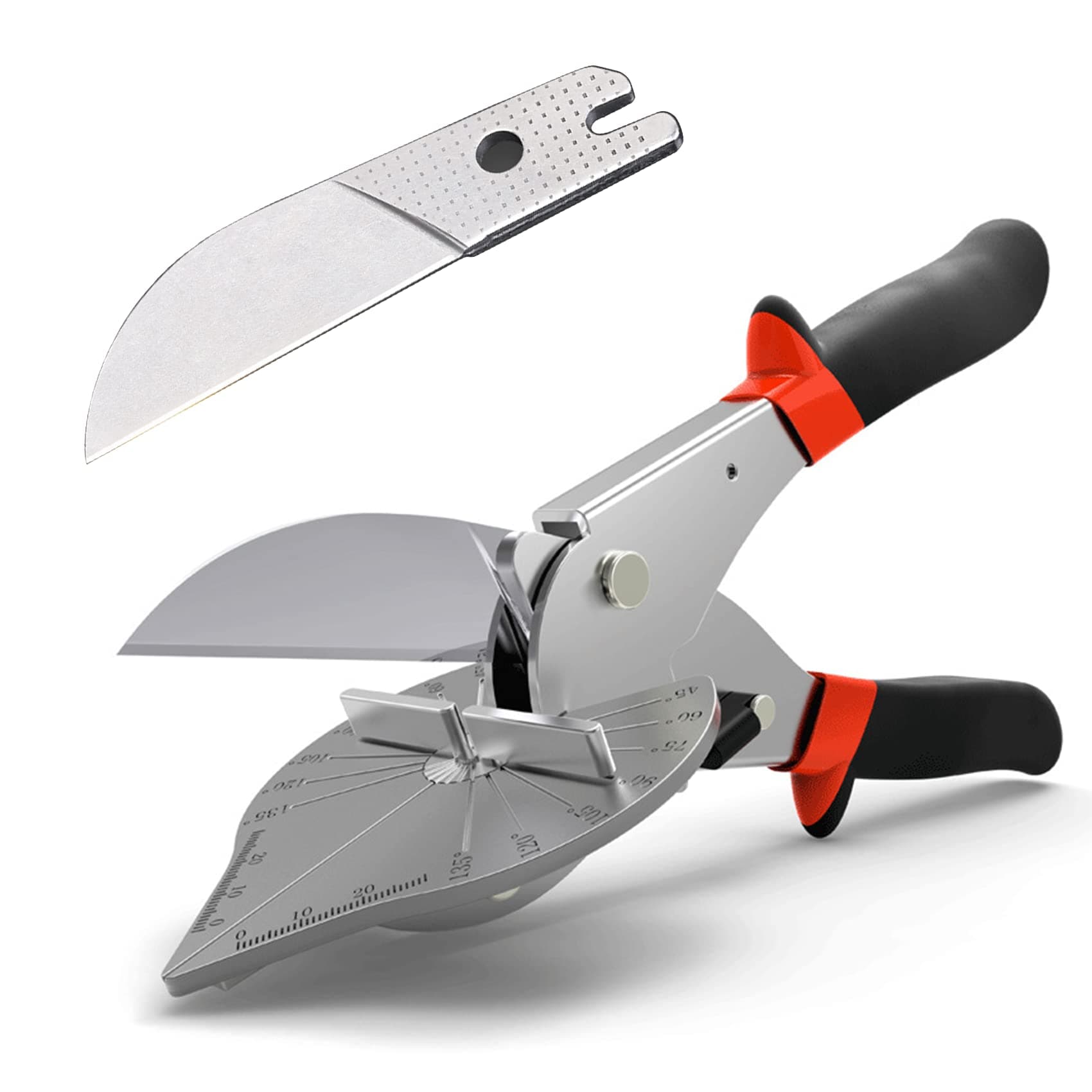 CarClothes Miter Shears,Multi Angle Cutter,Miter Snips Cutting Tool for Angular Cutting of Moulding and Trim,Quarter Round Cutting Tool for Wood, Plastic, PVC