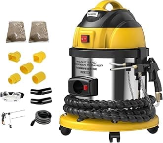 AUTOOL Walnut Blaster, Engine Intake Valve Cleaner Machine, Automotive Engine Carbon Remover, Sand Blaster for Carbon Cleaning with 2kg Walnut Sand