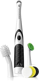 SonicScrubber Household Cleaning Brush - Electric Scrubbing Brush - Home, Kitchen & Bathroom - Removes Mould & Cleans Grout (Washing-Up System)