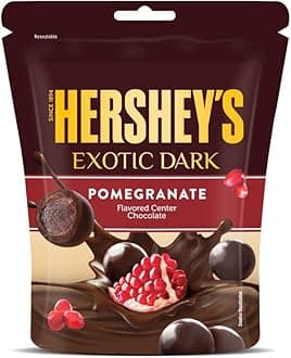 HERSHEY's Exotic Dark Pomegranate Flavor|Dark Cocoa Rich Chocolates 33.3 Grams