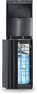 CLBL720SCBLK Moderna Self Cleaning Bottom Load Hot, Cold & Room Water Cooler - New Black Stainless Steel - Tri Temp W/Touch Dispenser Feature