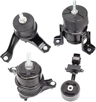 Engine Motor and Trans Mounts Compatible with 2002-2006 Camry (2.4L) and 2004-2008 Solara 2.4L Auto Transmission, Replace OE A4203 A4204 A4207 A4211, Set of 4