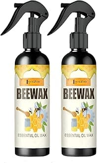 B M Brothers Beeswax Furniture Polish Spray Wood Shine 200ml Natural BeeWax Spray Brown Wooden Furniture Cleaner Floor Polishing Shiner for Old Furniture Door, Table, Chair