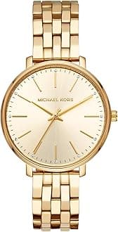 Michael Kors Watch for Women Pyper, 38mm case size, Three Hand movement, PVC strap