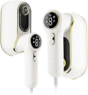 Portable Travel Steamer, 1200W Handheld Fabric Steamer for Clothes, 4 Modes with LCD Display, Powerful Wrinkle Remover for Home & Travel, 150ml Water Tank, 10S Fast Heat-Up, 180° Swivel Handle