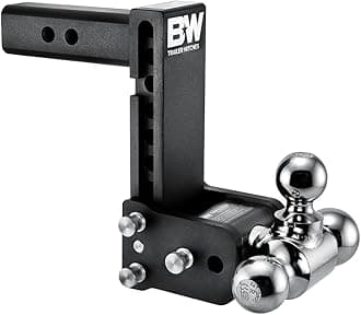 B&W Trailer Hitches TS10049B Tow and Stow Magnum Receiver Hitch Ball Mount