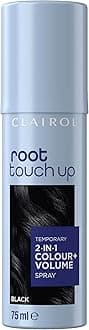 root touch up color + volume 2 in 1 spray black, 75ml