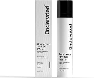 Sunscreen Spf 50 Pa++++ Powered With Vitamin C & Vitamin E For Broad Spectrum Uv A, Uv B & Blue Light Protection | Silicone Free, Non-Comedogenic For All Skin Types | 50G