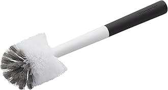 KitchenAid Brush for Travel Mugs, Water Bottles, Vases, and More, Non Slip Comfort Grip Handle, Black and White