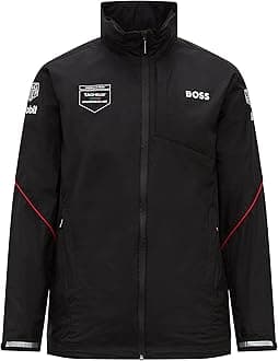 Fuel For Fans Porsche Formule E Unisex Team Rain Jacket - Black